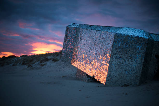 Bunker Blockhaus sur la plage de Leffrinckoucke à Dunkerque de